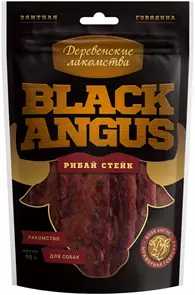 Деревенские лакомства для собак Black angus рибай стейк 79200324