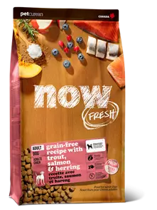 Беззерновой сухой корм NOW Fresh для взрослых собак с чувствительным пищеварением с форелью и лососем Grain Free Fish Adult Recipe