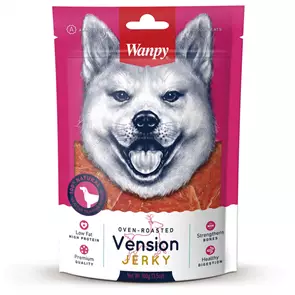 Лакомство WANPY DOG для собак всех пород филе из оленины Dry Vension Jerky