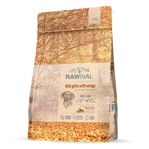 Сухой корм RAWIVAL для взрослых собак средних и крупных пород из утки с фазаном Wild Gifts with Wings Duck with Pheasant ADULT DOG MEDIUM &amp; LARGE BREED