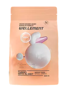 Сухой корм Wellement для взрослых собак малых пород с индейкой и кроликом Adult Dog Small Breed Turkey with Rabbit