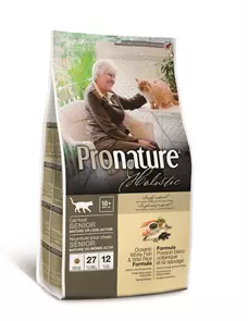 Сухой корм PRONATURE HOLISTIC Senior Cat White fish and wild rice для пожилых кошек с океанической белой рыбой и диким канадским рисом 102.2025
